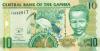 Gambia P26(3) 10 Dalasis 2013 UNC