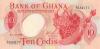 Ghana P12b 10 Cedis 1969 UNC Ghana P12b 10 Cedis 1969 UNC