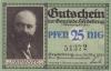 Heydekrug 25 Pfennig 1921 AU