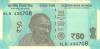 India P111 50 Rupees Plate letter L 2021 UNC