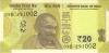 India P-W110 20 Rupees Plate letter R 2019 UNC