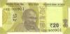 India P-W110 000xxx 20 Rupees Plate letter S 2022 UNC