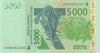West African States Ivory Coast P117As 5.000 Francs 2019 UNC