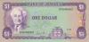 Jamaica P68Ab 1 Dollar 1987 XF
