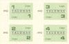 Lithuania PNL 1992 July Food Coupons UNC