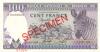 Rwanda P19 SPECIMEN 100 Francs / Amafaranga 1989 UNC-