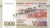Rwanda P24 SEPCIMEN 1.000 Francs 1994 UNC