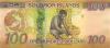 Solomon Islands P36(1)r REPLACEMENT 100 Dollars 2015 UNC