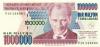 Turkey P213(2) 1.000.000 Turkish Lira 1970 UNC