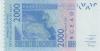 West African States Burkina Faso P316Cs 2.000 Francs 2019 UNC