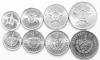 Cuba 1985 - 2008 4 coins UNC Cuba 1985 - 2008 4 coins UNC