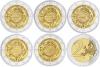 Germany 2012 2 Euro Ten years of euro banknotes and coins ADFGJ 5 coins UNC