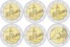 Germany 2022 2 Euro Thuringia The Wartburg in Eisenach ADFGJ 5 coins UNC