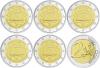 Germany 2007 2 Euro 50th anniversary of the Treaty of Rome ADFGJ 5 coins UNC