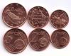 Greece 2017 1, 2, 5 Euro cent 3 coins UNC