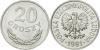 Poland 1981 Y# A47 20 Groszy AU/UNC Poland 1981 Y# A47 20 Groszy AU/UNC