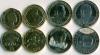 Tanzania 2014-2015 4 coins UNC Tanzania 2014-2015 4 coins UNC