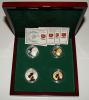 Abkhazia box for 15th Anniversary of the Victory coins