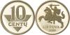 Lithuania 2009 10 Centas Proof-like