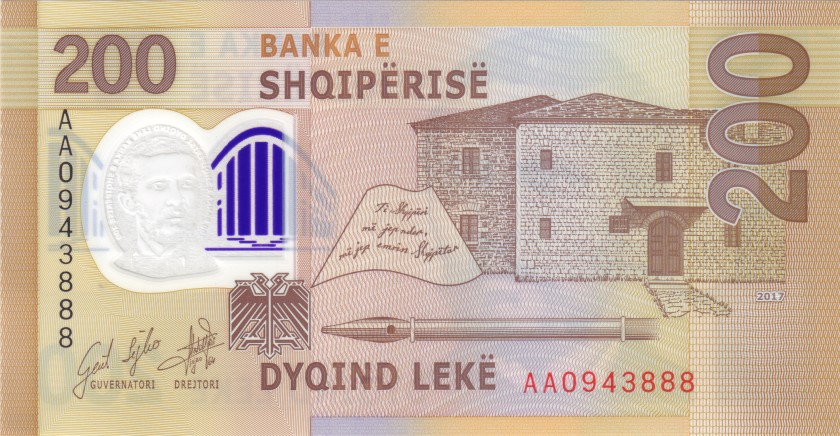 Albania P-W76 200 Leke 2017 UNC