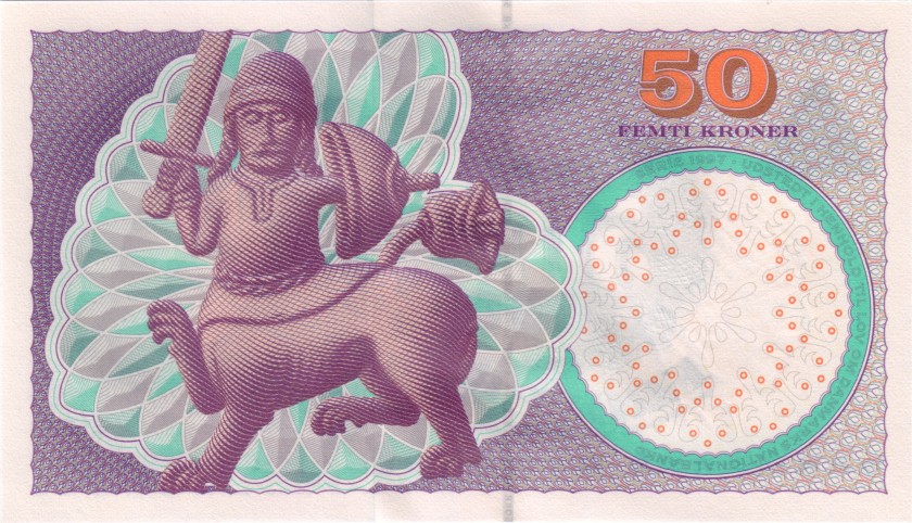 Denmark P55a(2) 50 Kroner 1999 UNC