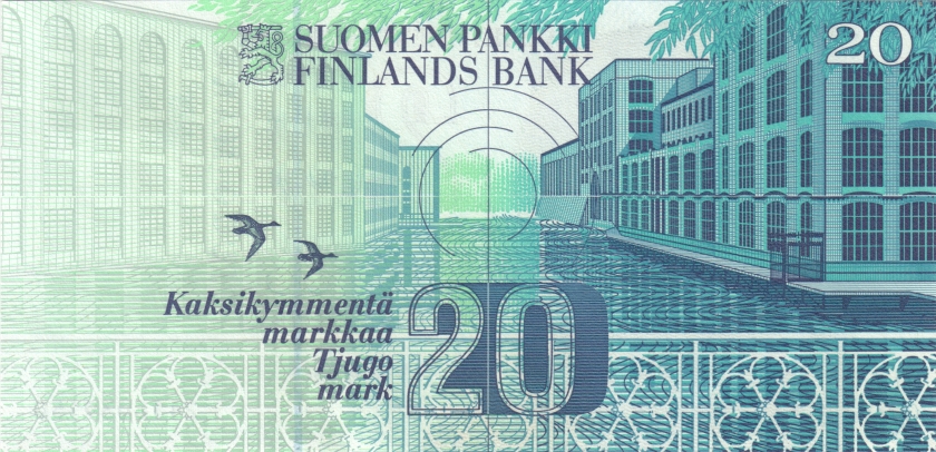 Finland P123(8) 20 Mark 1993 UNC