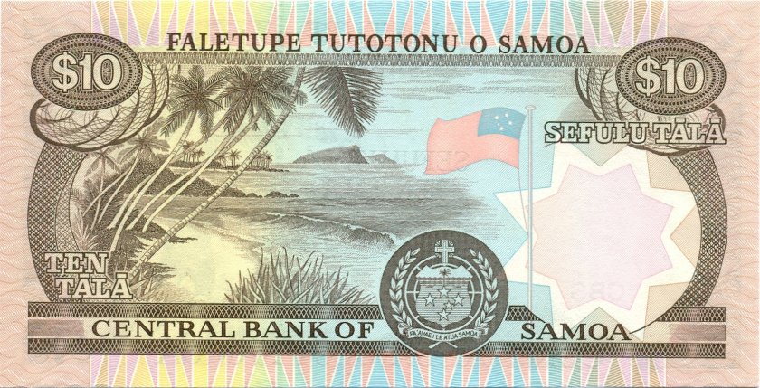 Samoa P34b 10 Tālā 2005 UNC