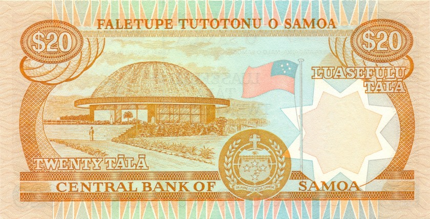 Samoa P35a(2) 20 Tālā 2002 UNC