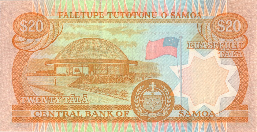 Samoa P35b 20 Tala 2005 UNC