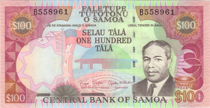 Samoa P37 100 Tālā 2006 UNC