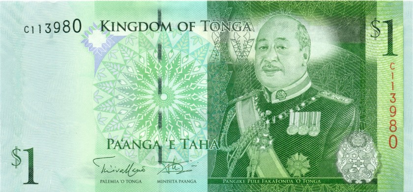 Tonga P37b 1 Paʻanga 2014 UNC